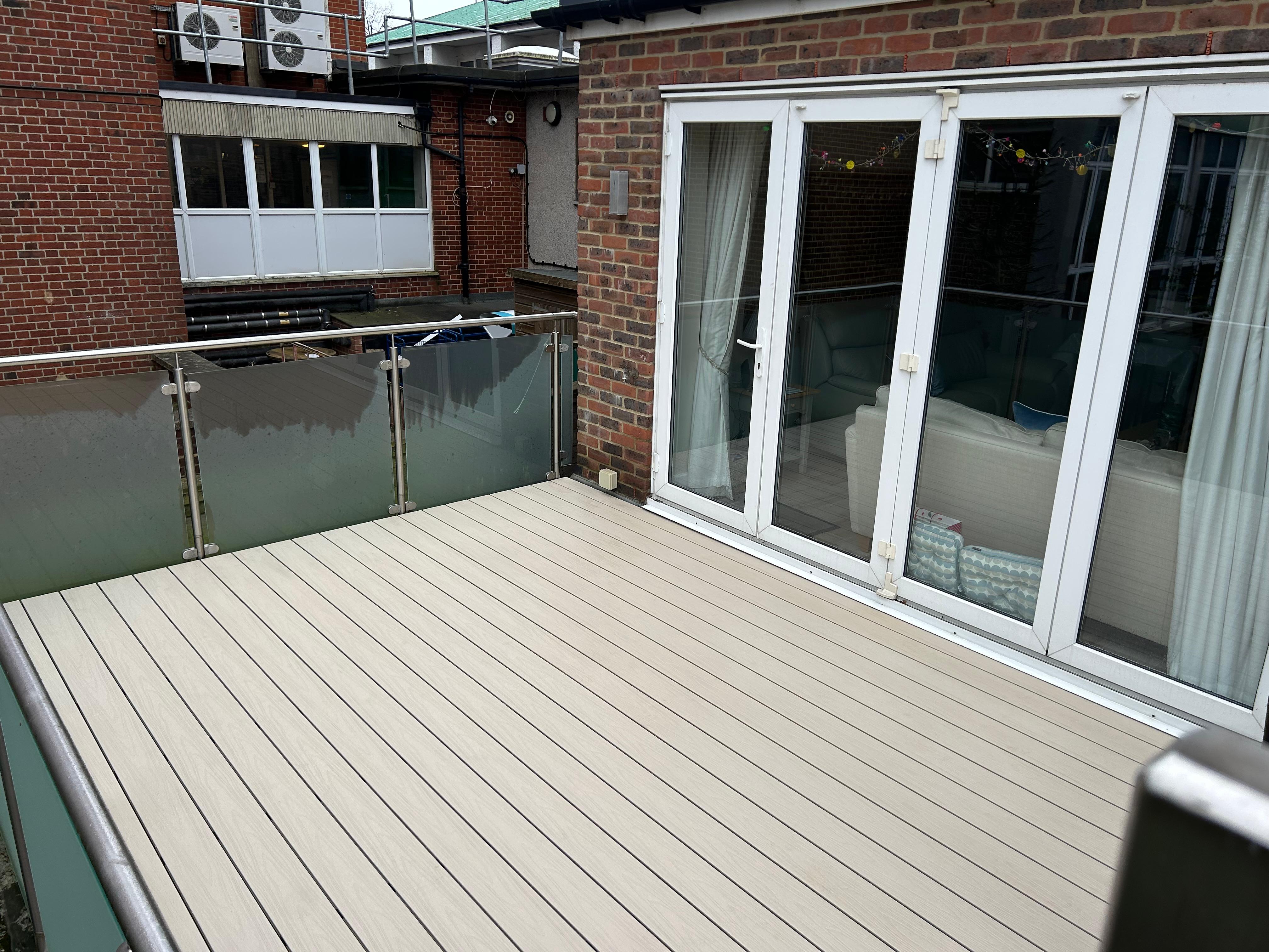 Replaced timber decking with composite