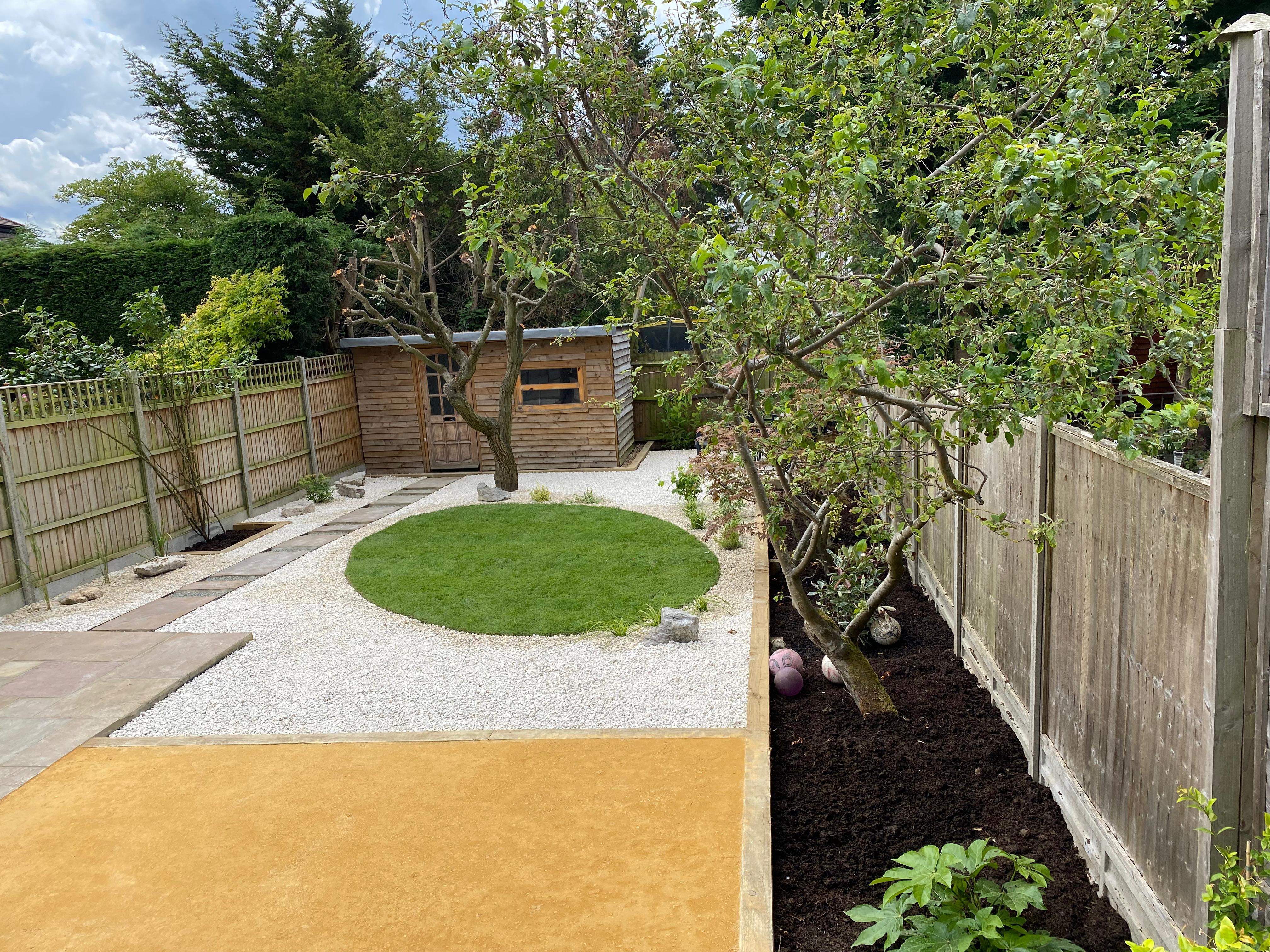 Landscaping completed