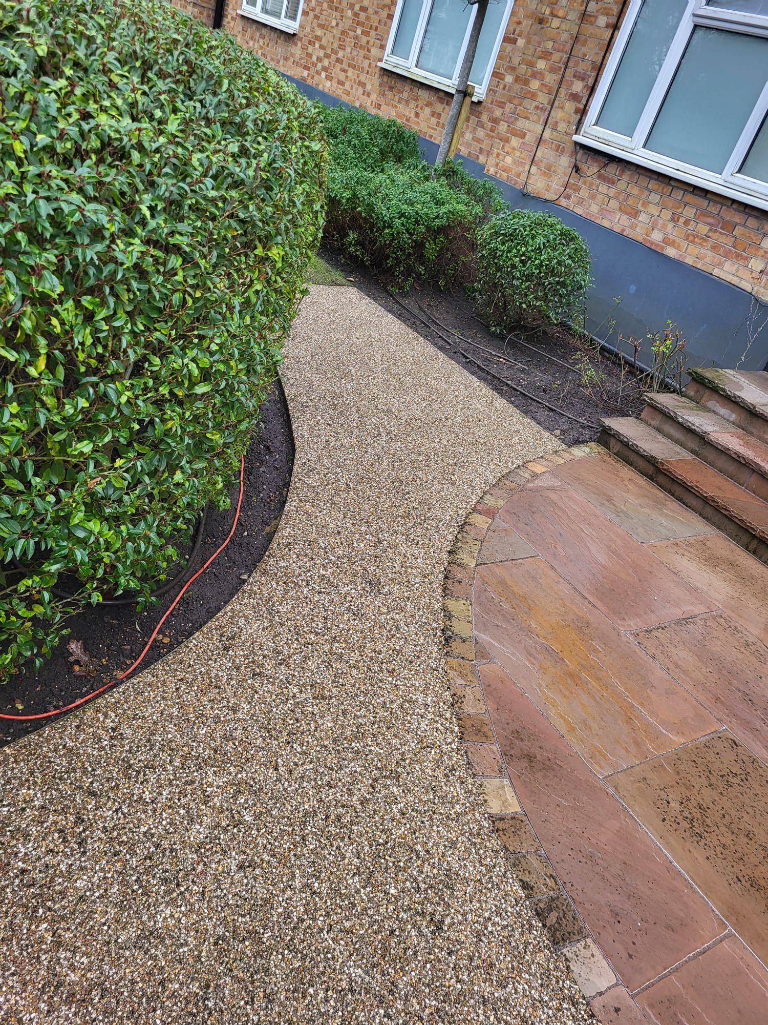 Patio pressure washing